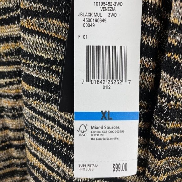 NWT Jones New York Cowl Neck Sweater Size XL - Picture 8 of 9